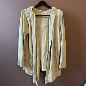 Sage Green Hooded Cardigan